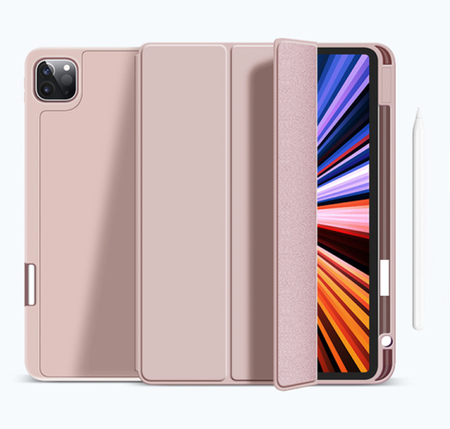 Чехол-книжка WIWU Protective Case для Apple iPad 10.9″/11″ (2018-2021) (полиуретан с подставкой) (розовый)