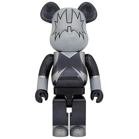 Фигура Bearbrick Medicom Toy Kiss The Spaceman Chrome 1000%