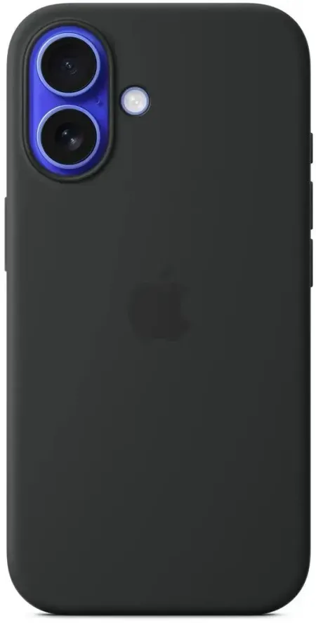Чехол-накладка Silicone Case with MagSafe для iPhone 16 (Black)