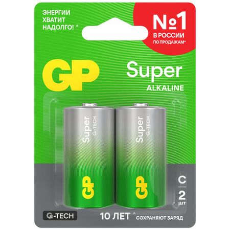 Батарейка GP Super G-Tech C LR14 14AA21-2CRSBC2 (2 шт)