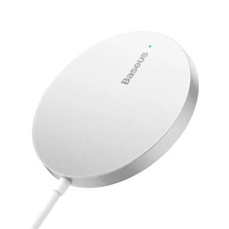 Беспроводное зарядное устройство Baseus Simple Mini3 Magnetic Wireless Charger 15W (CCJJ040012) (белый)