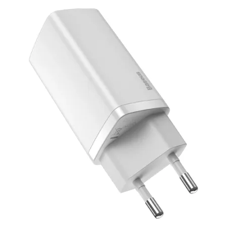 Сетевое зарядное устройство Baseus Palm Fast Charger 30W Type-C/USB + кабель Type-C/Type-C 100см (P1011160A213-01) (белый)