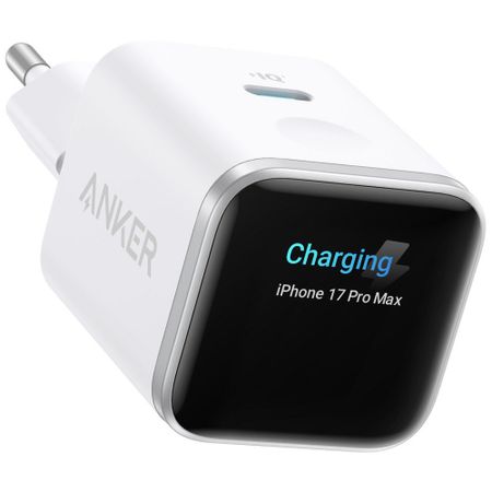Зарядное устройство Anker Nano Charger 45W Smart display белый (A121DG21)