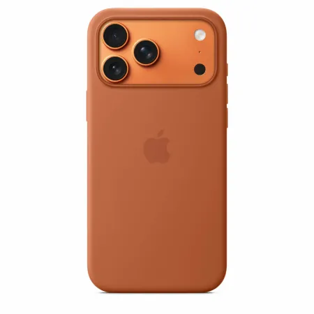 Чехол-накладка Silicone Case with MagSafe/Camera Control для iPhone 17 Pro Max (Terra Cotta)