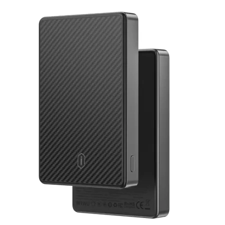Внешний аккумулятор WiWU Aramid Fiber Magsafe 10000 mAh 20W (Wi-P073) черно-серый в полоску