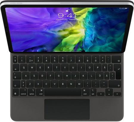 Apple Magic Keyboard с трекпадом для iPad Pro 11″ (3-го и 4-го поколений) и iPad Air (4-го и 5-го поколений) русская раскладка (черный) (MXQT2)