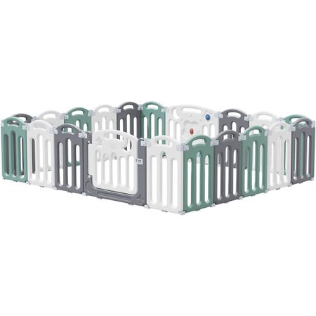 Детский манеж UNIX Kids Simple 225×188 Color PPSI18GGW