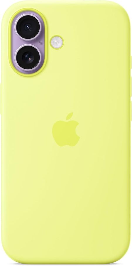 Чехол-накладка Silicone Case with MagSafe/Camera Control для iPhone 17 (Neon Yellow)