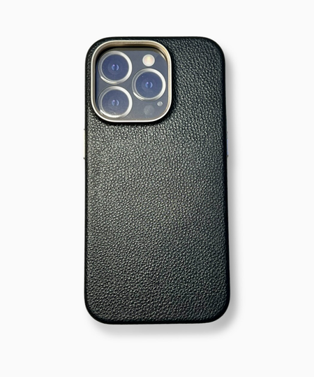 Чехол-накладка Comma Legend Series Magnetic Case для iPhone 14 Pro натуральная кожа (черный/розовое золото)