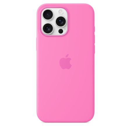 Чехол-накладка Silicone Case with MagSafe для iPhone 16 Pro (Peony)