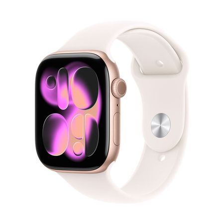 Смарт-часы Apple Watch Series 11 46mm Rose Gold Aluminum Case with Light Blush Sport Band (S/M)
