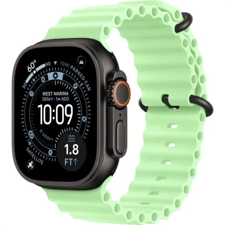 Смарт-часы Apple Watch Ultra 3 49mm Black Titanium Case with Neon Green Ocean Band (One Size)