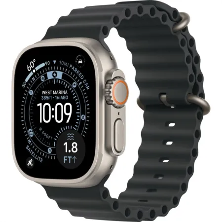 Смарт-часы Apple Watch Ultra 3 49mm Natural Titanium Case with Black Ocean Band (One Size)