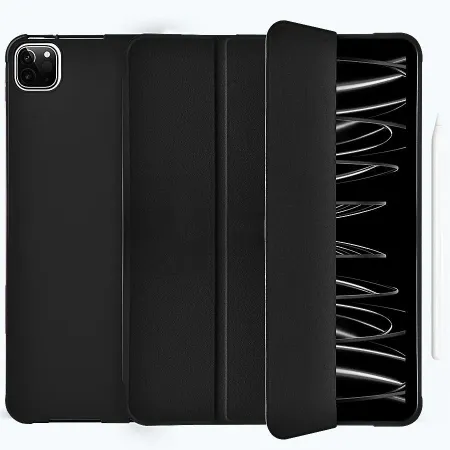 Чехол-книжка WIWU Classic II Case для Apple iPad 10 (2022)/iPad 11 (2025) (полиуретан с подставкой) (GF-02) (черный)