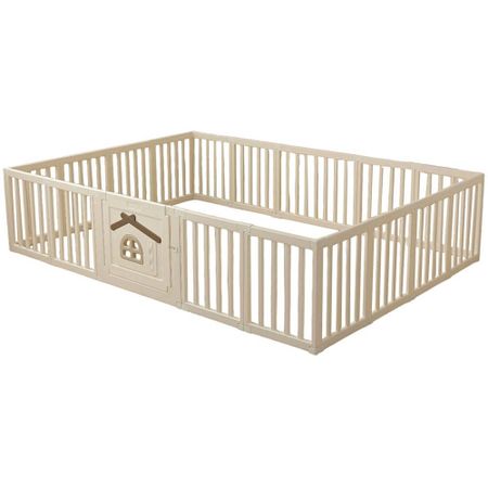 Детский манеж UNIX Kids Classic Tree House 200×280 Camel PPCL16CL