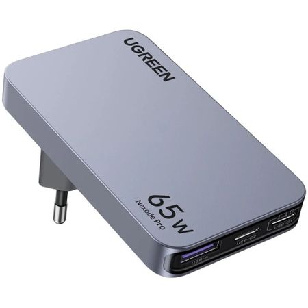 Зарядное устройство Ugreen X753 Nexode Pro 65W Ultra Slim GaN Tech Fast Charger EU серый (25356)