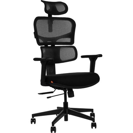 Компьютерное кресло FoxGear NETZ модель XO — office edition, серый (FG-NETZ-XO-GY)