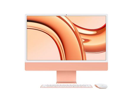 Apple iMac 24″ with Retina 4.5K (M3 8C CPU / 10C GPU, 16GB, 512GB SSD) (Orange) (Z19R001DF)