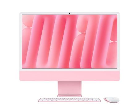 Apple iMac 24″ with Retina 4.5K (M4 10C CPU / 10C GPU, 16GB, 512GB SSD, 2024) (Pink) (MWV53X/A)