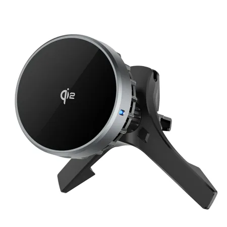 Автомобильный держатель Wiwu CH-319 Qi2.0 15W в воздуховод для смартфона (Black)