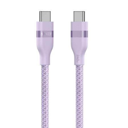 Кабель Anker Ultra-Soft Type-C/Type-C 240W 90см (фиолетовый) (А82Е2)