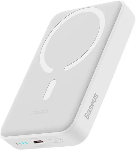 Внешний аккумулятор Baseus Magnetic Mini Air Slim 10000mAh 20W (белый) (PPCXM10A)