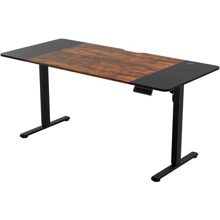 Компьютерный стол ZONE 51 e-Freeflow Dark Wood-чёрный (Z51FFFLDWB6)