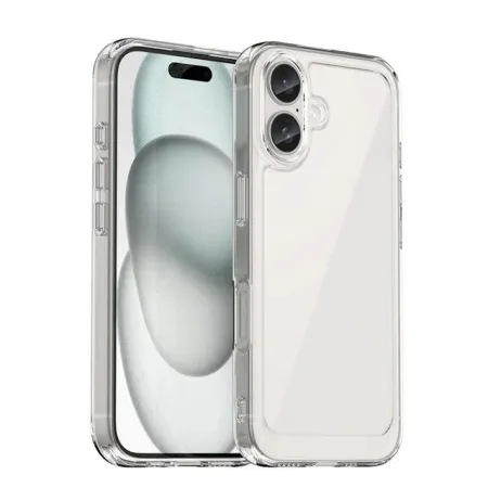 Чехол-накладка для Apple iPhone 16 Plus силиконовый (прозрачный)