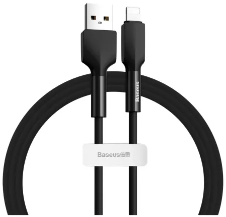 Кабель Baseus Jelly Liquid Silica Gel USB/Lightning 2.4A 200см (CAGD000101) (черный)