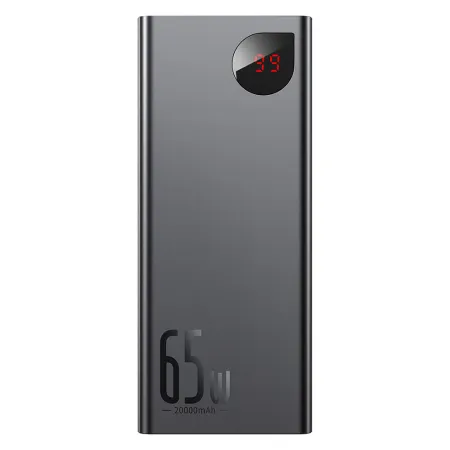 Внешний аккумулятор Baseus Adaman Metal Digital Display Quick Charge 20000mAh 65W (синий) (PPADM65-S)