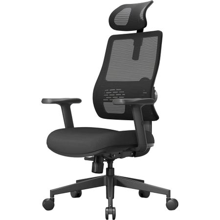 Компьютерное кресло FoxGear NETZ One чёрный (FG-NETZ-ONE-DGBK)
