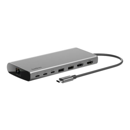 USB-разветвитель Belkin 8 в 1 серый (INC015BTSGY-CZ)