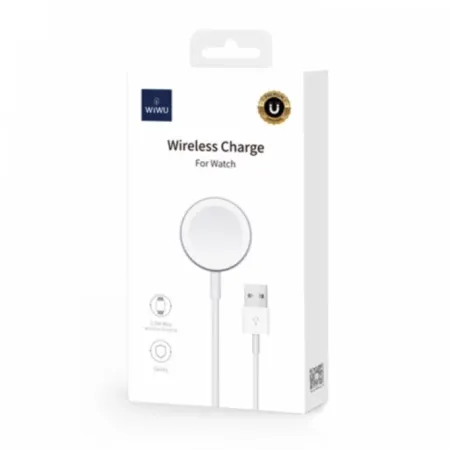Беспроводное зарядное устройство WiWU M7 USB для Apple Watch (белый)