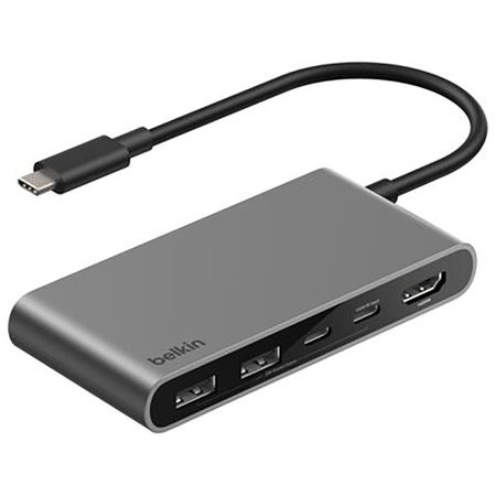 USB-разветвитель Belkin 5 в 1 серый космос (AVC022hqSGY)