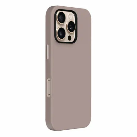Чехол-накладка Kzdoo Mag Noble Collection MagSafe для Apple iPhone 16 Pro искусcтвенная кожа (светло-коричневый)