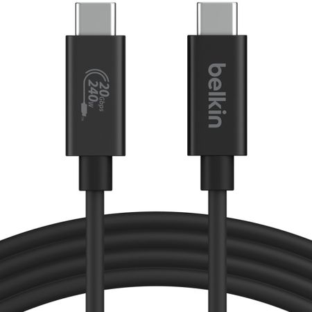 Кабель Belkin Connect USB Type-C 240W 4K 60Hz 2 м чёрный (INZ004bt2MBK)
