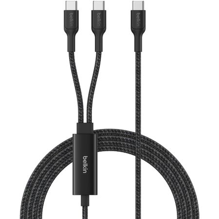 Кабель Belkin BoostCharge Pro 2 в 1 USB Type-C 1.5 м. чёрный (CAC004hq1.5MBK)