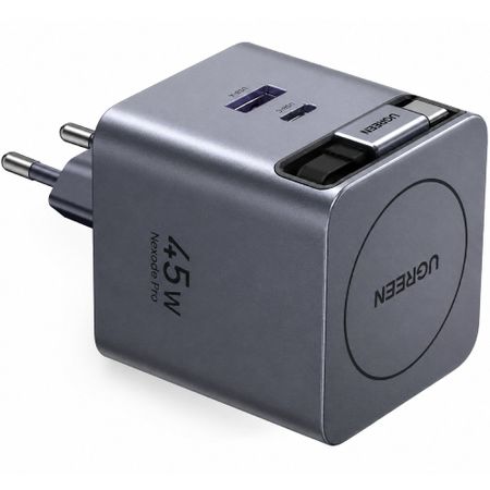 Зарядное устройство Ugreen X614 45W GaN Fast Charger серый (65822)