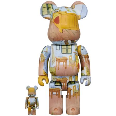 Фигура Bearbrick Medicom Toy Set Van Gogh The Bedroom 400% and 100%