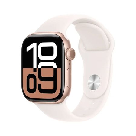 Смарт-часы Apple Watch Series 10 46mm Rose Gold Aluminum Case with Light Blush Sport Band (S/M)