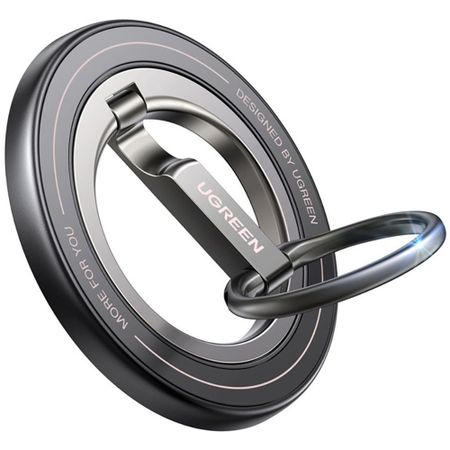 Держатель для смартфона Ugreen LP945 Magnetic Phone Ring серо-чёрный