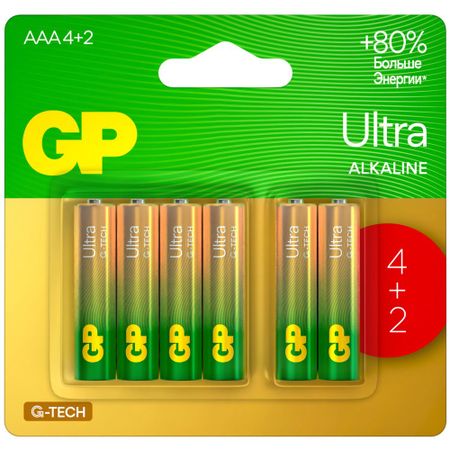 Батарейка GP Ultra Alkaline G-Tech 24AUA214/2-2CRSBC6 (6шт)