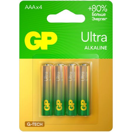 Батарейка GP Ultra Alkaline G-Tech 24AUA21-2CRSBC4 (4шт)