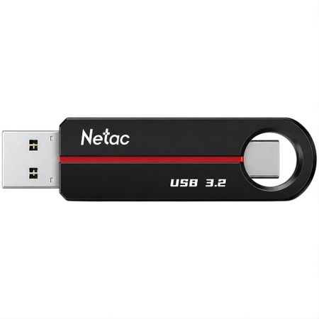 USB Flash drive Netac 64Gb US18US18 (NT03US18C-064G-32BK) чёрно-красный