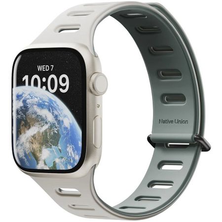 Ремешок для умных часов Native Union для Apple Watch Magnetic 38/40/41 мм зелёно-серый