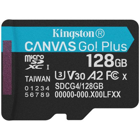 Карта памяти Kingston Canvas Go Plus G4 microSDXC 128 ГБ (SDCG4/128GBSP)
