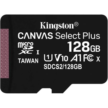 Карта памяти Kingston Canvas Select Plus microSDXC 128 ГБ Class 10 (SDCS2/128GBSP)