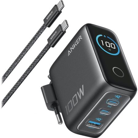 Зарядное устройство Anker 2C1A 100W (B121BGZ1) тёмно-серый