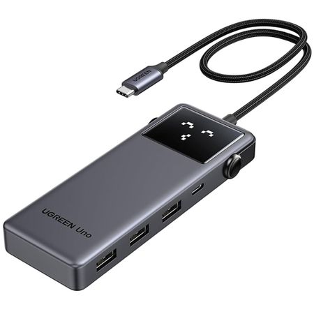 Мультифункциональный хаб Ugreen CM888 6 в 1 серый космос (75177)