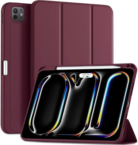 Чехол-книжка Smart Folio Case для Apple iPad Pro 11 (2024/2025), с подставкой и отделением под стилус (бордовый)